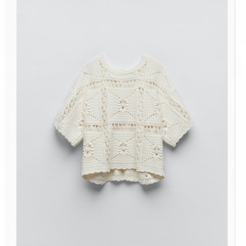 Open back zara sweater